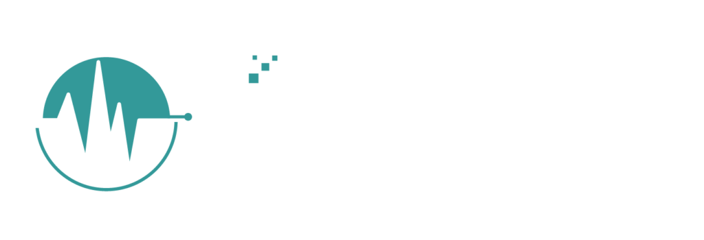 Sitepulse Logo - White Teal (Dark Background)